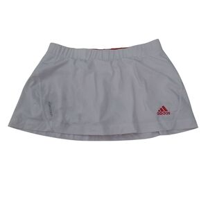 Adidas White Skirt with Red Logo